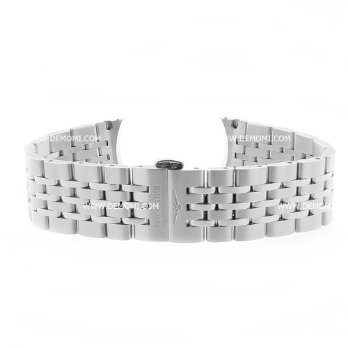 Longines bracciale in acciaio per collezione Record. Ansa 20mm. Per orologio diametro 40mm L 2.821.4