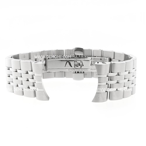 Longines bracciale in acciaio per collezione Record. Ansa 20mm. Per orologio diametro 40mm L 2.821.4