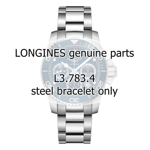 Longines Bracciale in acciaio per Hydroconquest Ceramica Cronografo attacco 21 mm L3.783.4