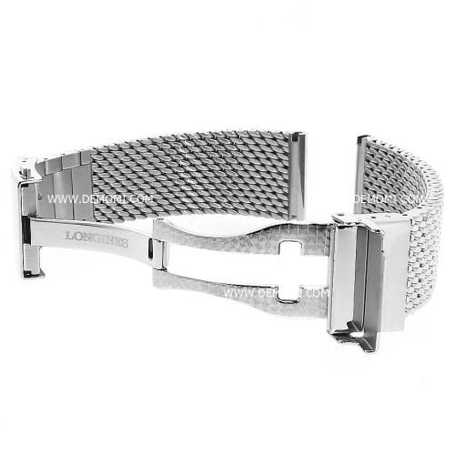 Longines Bracciale Mesh L600152017  in Acciaio taglia small per Legend Diver 22 mm