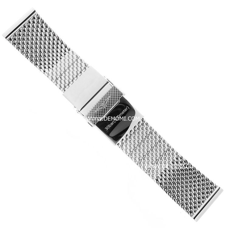 Longines Bracciale Mesh L600152017  in Acciaio taglia small per Legend Diver 22 mm