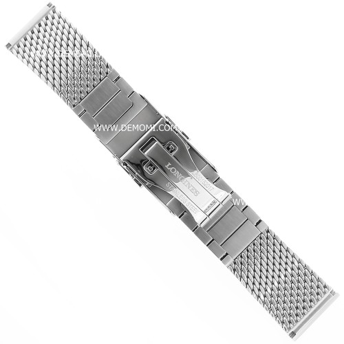 Longines Bracciale Mesh in Acciaio per Legend Diver. Ansa 19 mm. Cassa 36 mm L3.374.4