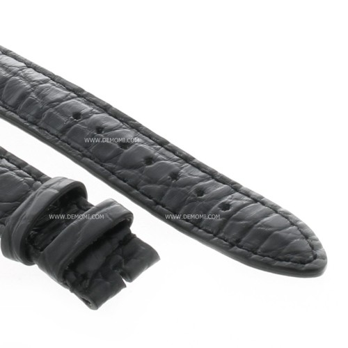 Montblanc Cinturino Alligatore Nero 115387 misure 17/15 mm