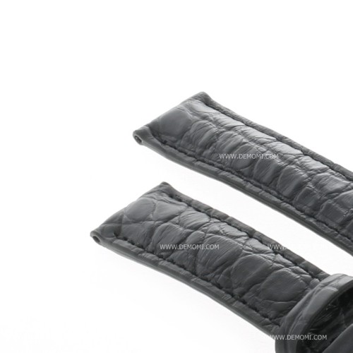 Montblanc Cinturino Alligatore Nero 115387 misure 17/15 mm