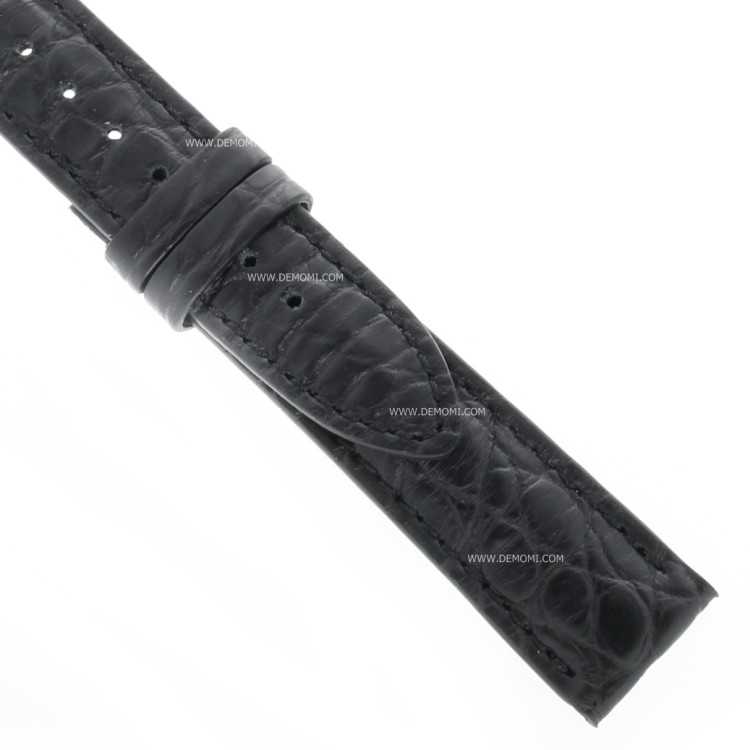 Montblanc Cinturino Alligatore Nero 115387 misure 17/15 mm