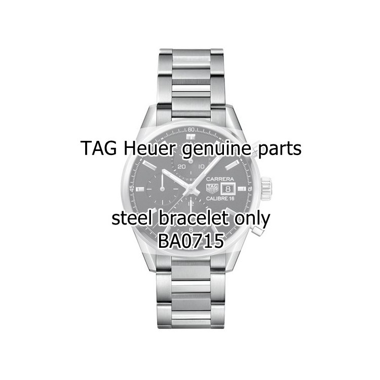 Tag Heuer Bracciale BA0715 acciaio  Carrera  20mm