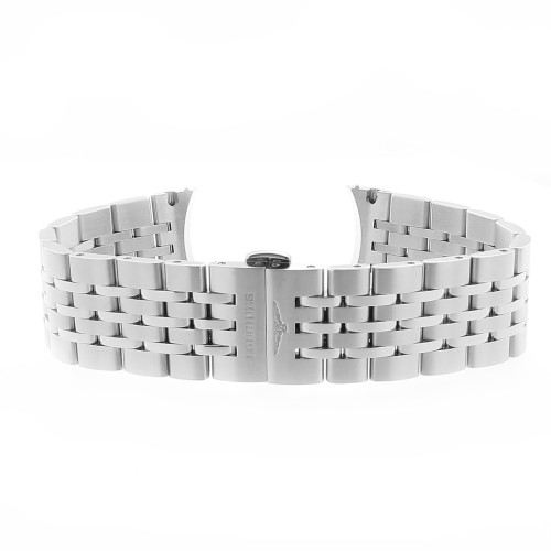 Longines bracciale in acciaio per collezione Record. Ansa 20mm. Per orologio diametro 40mm L 2.821.4