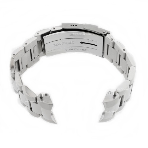 Longines Bracciale acciaio Hydroconquest cronografo, 21 mm L3.643.4 , L3.672.4 , L3.650.4 , L3.744.4