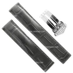 Tag Heuer Cinturino Alligatore FC6180 FDA2 Nero 19/18 per Carrera