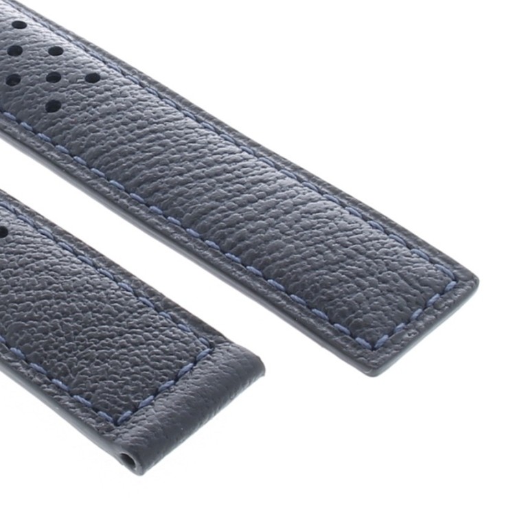Tag Heuer Cinturino Carrera Pelle FC6350 FDA martellata Blu 19/18 mm