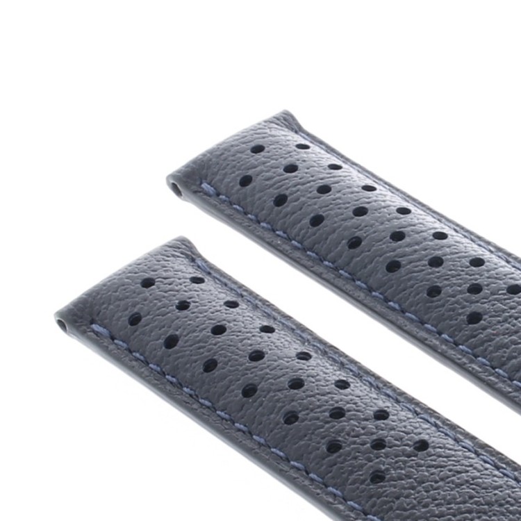 Tag Heuer Cinturino Carrera Pelle FC6350 FDA martellata Blu 19/18 mm