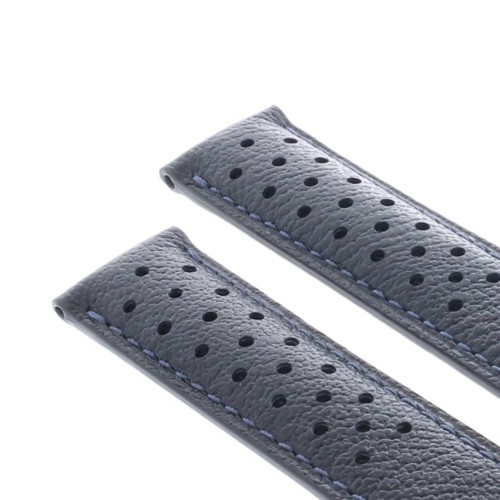 Tag Heuer Cinturino Pelle FC6350 FDA martellata Blu 19/18 per Carrera
