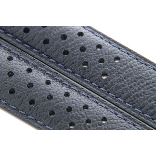 Tag Heuer Cinturino Carrera Pelle FC6350 FDA martellata Blu 19/18 mm