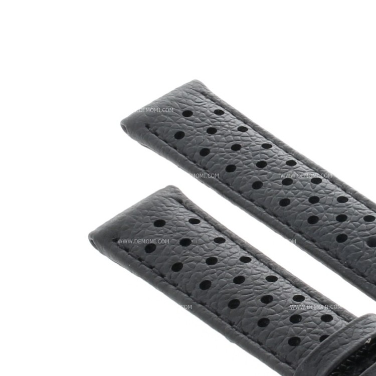 Tag Heuer Cinturino Carrera Pelle Nero FC8090 martellato  18/16 mm per CS3111 Cronografo carica manuale