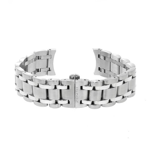Zenith Bracciale Rainbow per Orologio in acciaio misura 19 mm finitura Lucida e Satinata