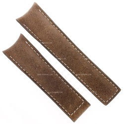 Tag Heuer Cinturino per Carrera CV2A84 FC6394 Pelle Marrone misure 22/20 mm cuciture chiare