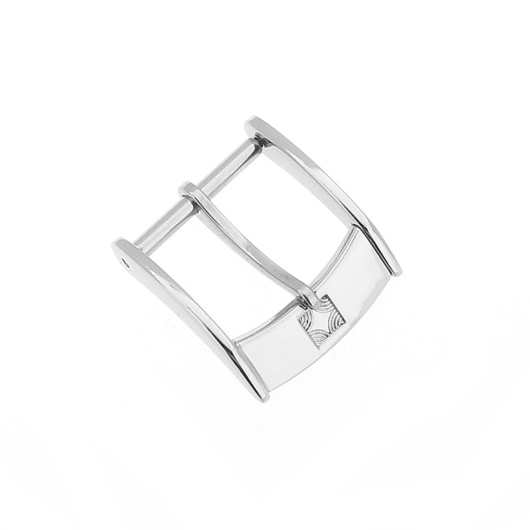 Zenith Fibbia ardiglione acciaio 14 mm con Logo.