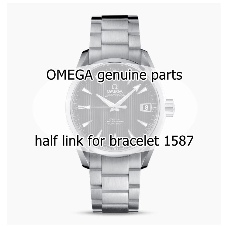 OMEGA mezza maglia bracciale acciaio Seamaster Aqua terra 1587/986 Per 231.10.39.21