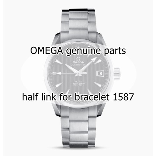 OMEGA mezza maglia bracciale acciaio Seamaster Aqua terra 1587/986 Per 231.10.39.21