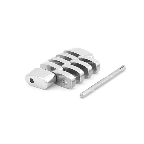 Longines 1/2 link acciaio per Evidenza Crronografo misure maglia 17 x 7 x 3,2 mm