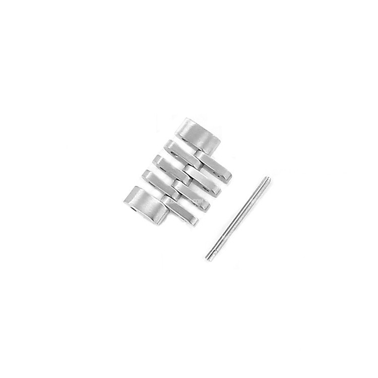 Longines 1/2 link acciaio per Evidenza orologio. Misure maglia 17 x 7 x 3,2 mm