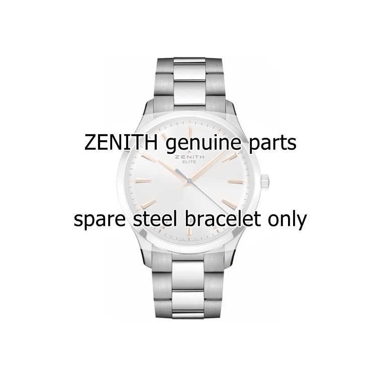 Zenith Bracciale in acciaio Captain central second 03.2020.670  ansa 20 mm