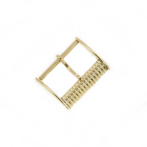 Longines Fibbia Charleston 18 mm acciaio PVD oro giallo. Lindbergh, Heritage, Agassiz, Conquest.