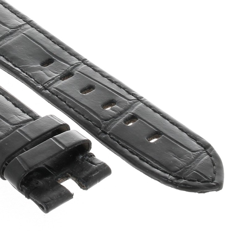 Montblanc Timewalker Cinturino Aftermarket Compatibile Stampa Alligatore Nero 20/18 mm B45B