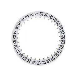 Zenith Elite  680, 682 ricambio Z2557/1.ELITE indicatore della data, disco data. Colore bianco 2