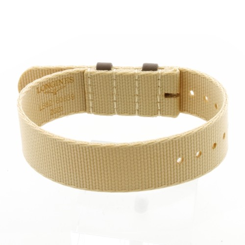 Longines Cinturino Tessuto NATO Beige 18 mm L2.833.4  Heritage Military Special France