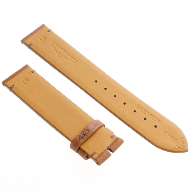 Longines Cinturino Pelle Marrone  Cognac 19/18 mm Heritage Military L2.833.4 Special France e simili