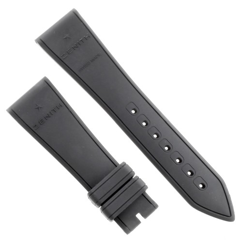 Zenith Cinturino Caucciù 27.00.2318.515 colore Nero 23/18 mm per Stratos Cronografo
