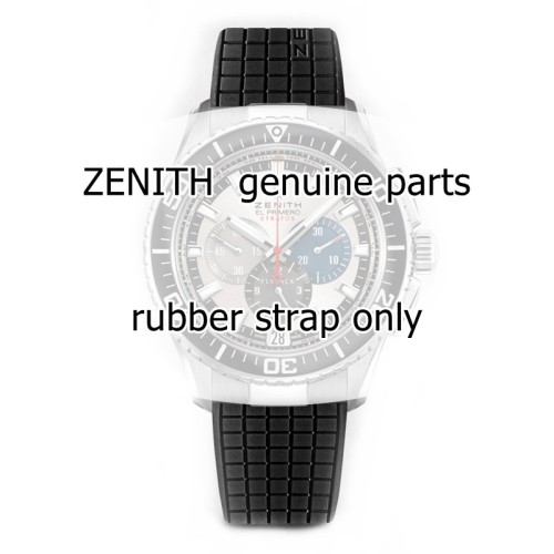 Zenith Cinturino Caucciù 27.00.2318.515 colore Nero 23/18 mm per Stratos Cronografo