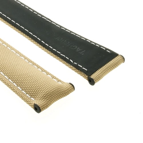 Tag Heuer Cinturino Aquaracer Beige sintetico 21/18 mm  WAY208C