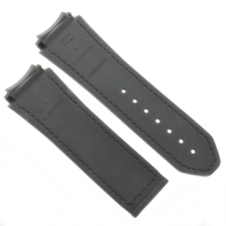 Zenith Cinturino 27.00.2322.918 Caucciù Blu e Nero23/22 mm effetto cordura Defy 21 cuciture nere