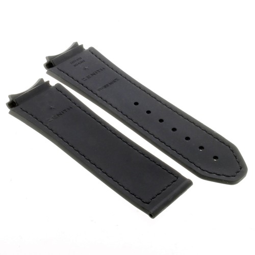 Zenith Cinturino 27.00.2322.918 Caucciù Blu e Nero23/22 mm effetto cordura Defy 21 cuciture nere