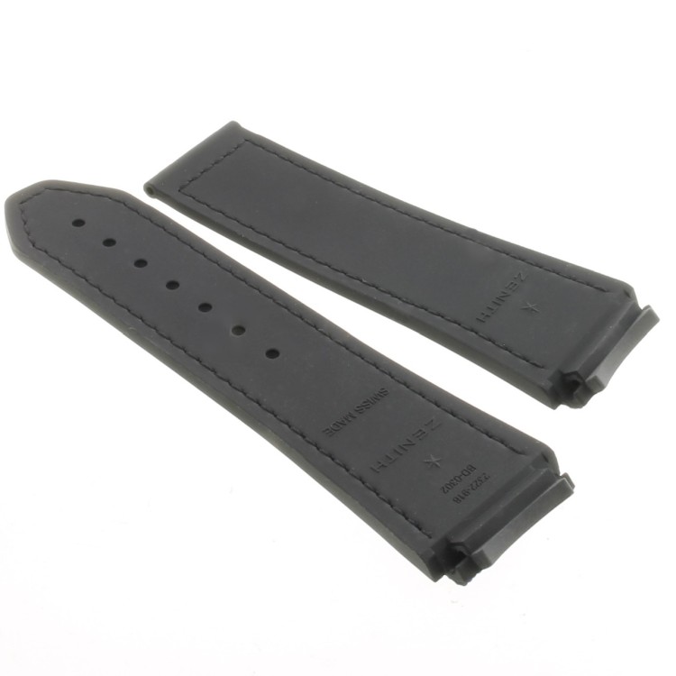 Zenith Cinturino 27.00.2322.918 Caucciù Blu e Nero23/22 mm effetto cordura Defy 21 cuciture nere