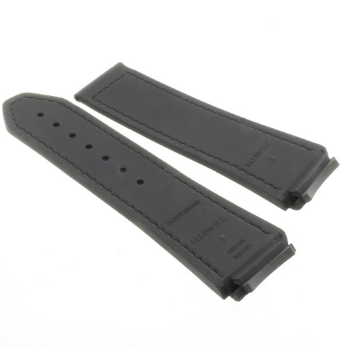 Zenith Cinturino 27.00.2322.918 Caucciù Blu e Nero23/22 mm effetto cordura Defy 21 cuciture nere