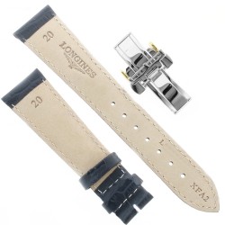 Longines Cinturino Stampa Alligatore BLU 20/16 mm 2