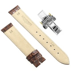 Longines Cinturino L682104216 FDG Stampa Alligatore Marrone 18/16 mm 2