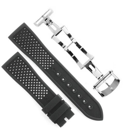 Zenith Cinturino Caucciù 27.00.2218.576 FDA Nero 22/18 mm
