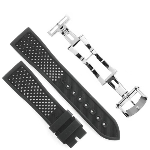 Zenith Cinturino Caucciù 27.00.2118.576 FDA Nero 21/18 mm