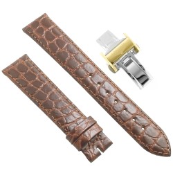 Longines Cinturino L682104216 FDG Stampa Alligatore Marrone 18/16 mm