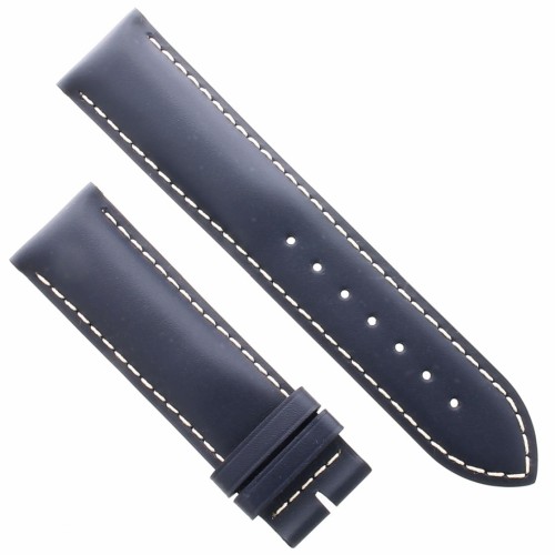 Longines Cinturino Pelle Liscia Blu Opaco con cuciture bianche 21/20 mm Conquest e altri.