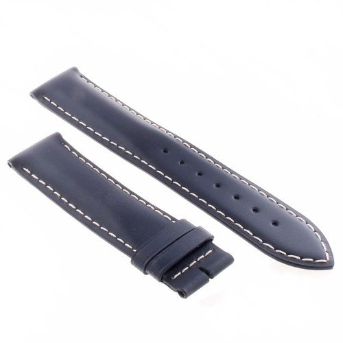 Longines Cinturino Pelle Liscia Blu Opaco con cuciture bianche 21/20 mm Conquest e altri.