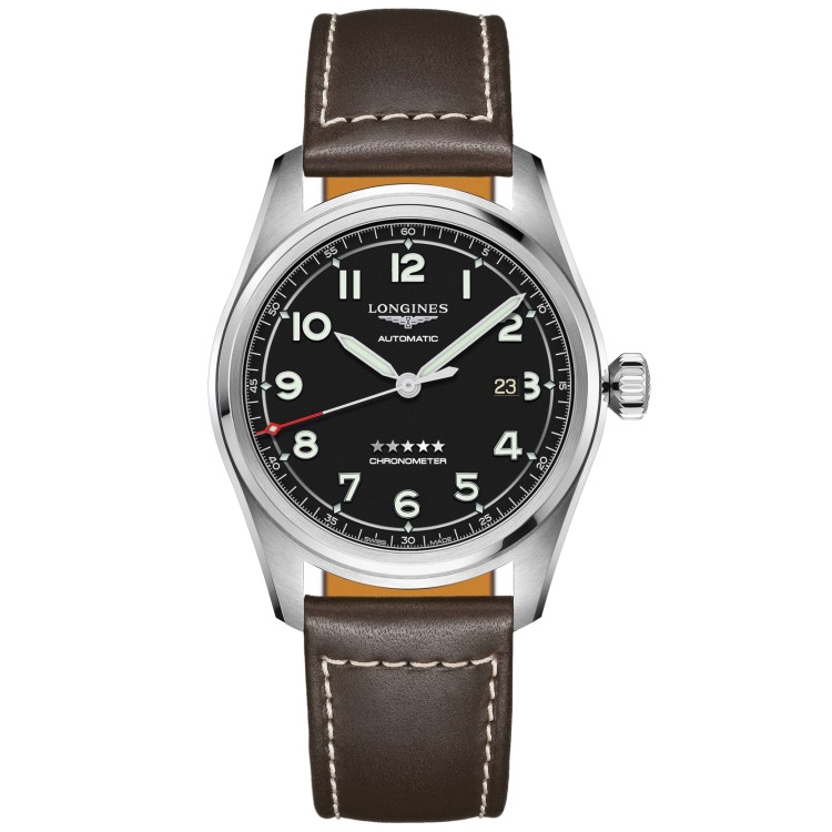 LONGINES SPIRIT L3.811.4.53.0 Acciaio 42 mm Automatico Nero.