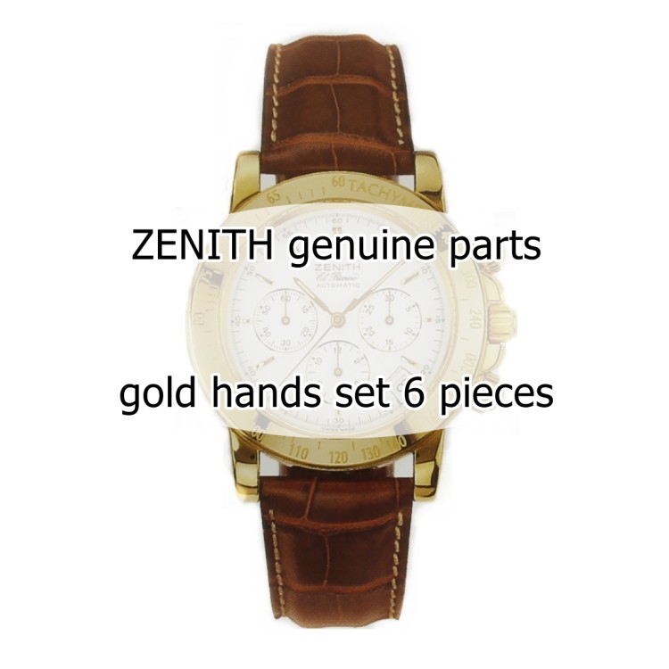 Zenith Lancette set 6 pezzi 30.0364.400 El Primero cronografo  Rainbow Oro.