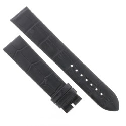 Mido Cinturino Baroncelli Stampa Alligatore Nero 20/18 mm 75/115 mm.