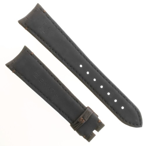 Zenith Cinturino 27.00.2118.498 Alligatore Marrone opaco 21/18 mm