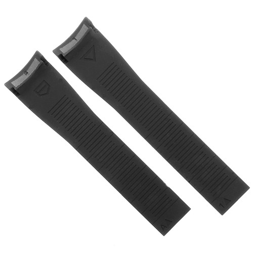 Tag Heuer Cinturino Aquaracer Caucciù FT6197 Nero 21/18 mm WBP201